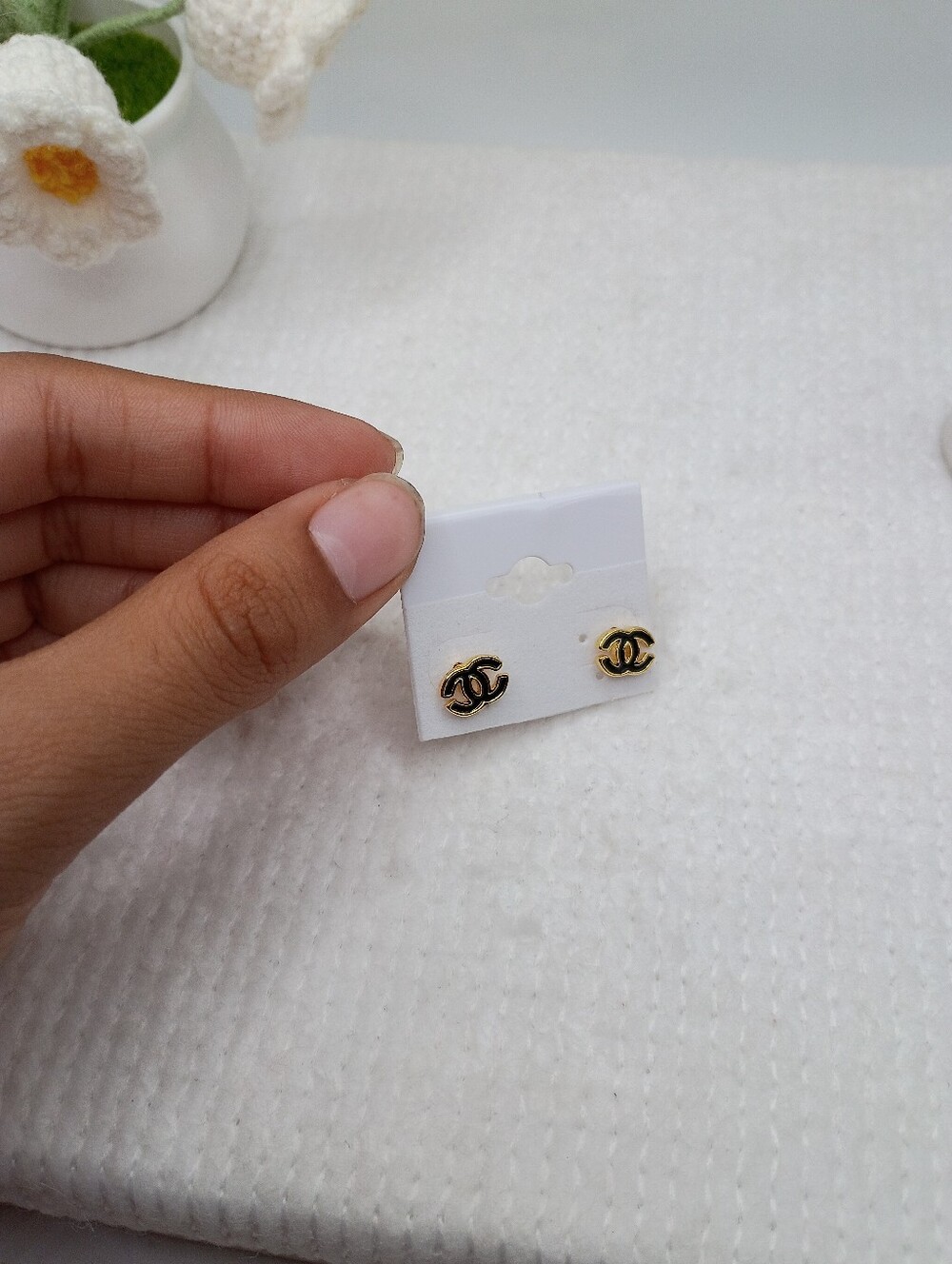 Stud Initial Earrings